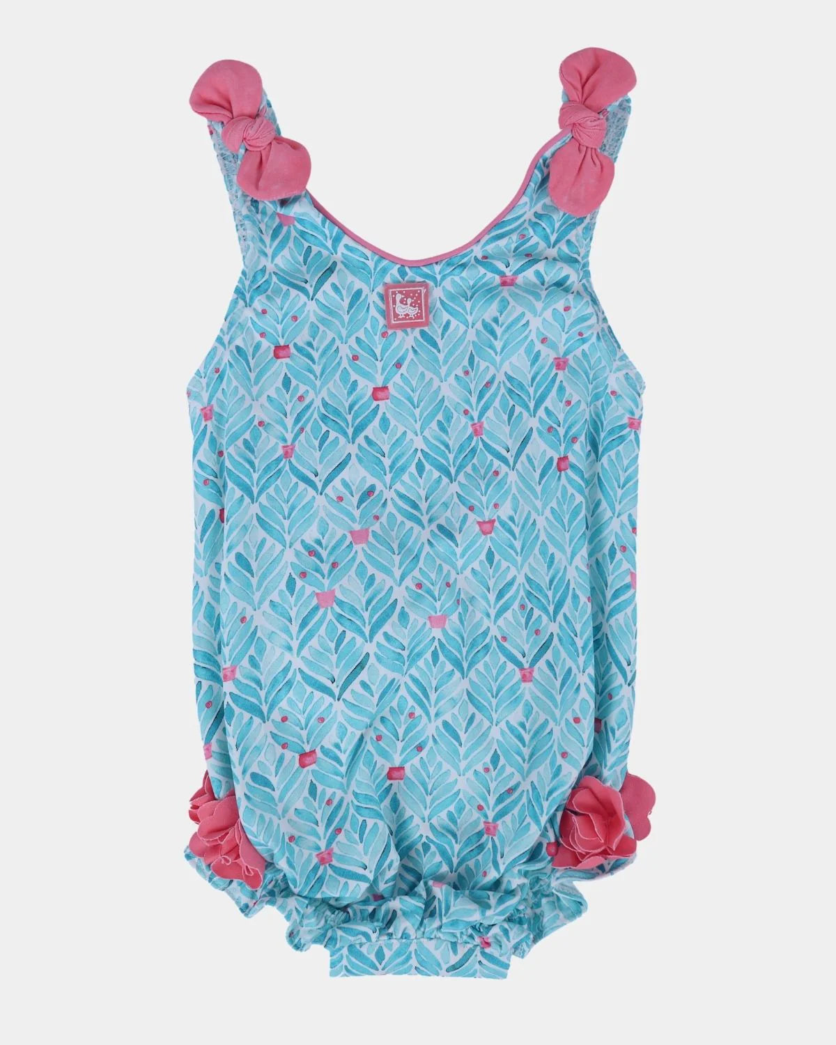 GREEN BABY GIRL SWIMSUIT